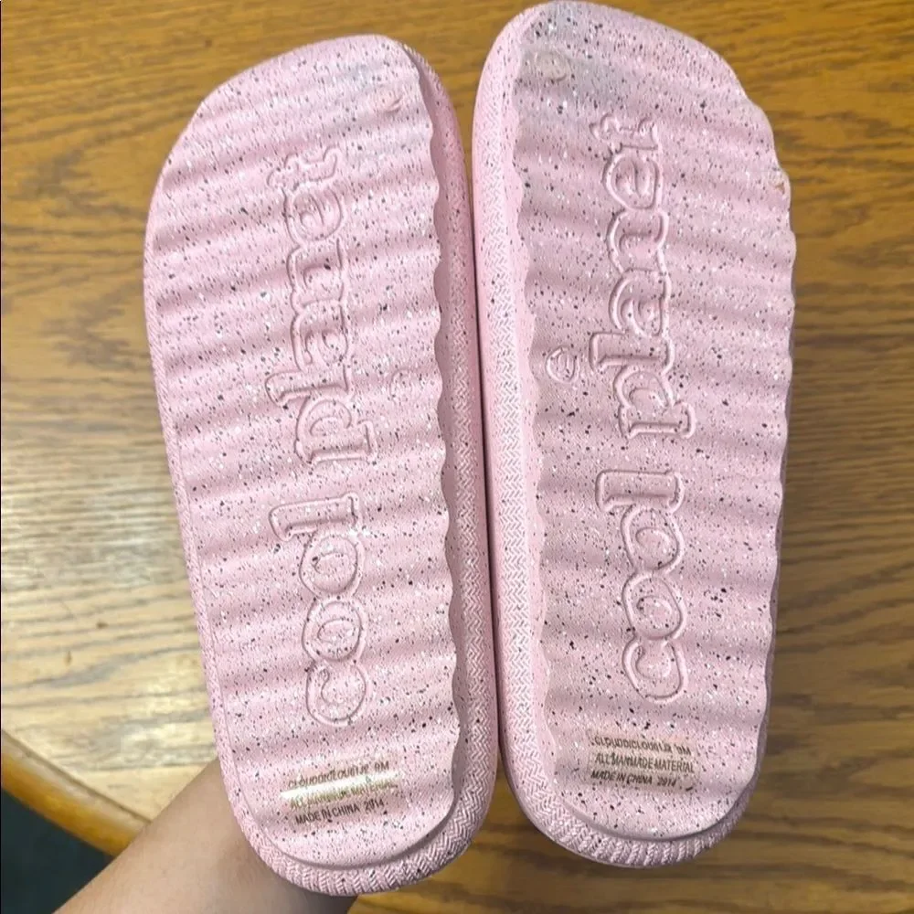 Steve Madden Cool Planet Pink Slide Sandals